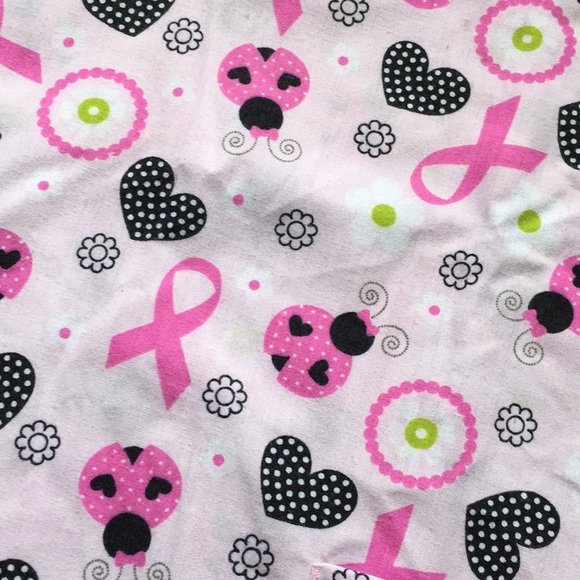 Breast Cancer Scrub Top - Picture 2 of 3